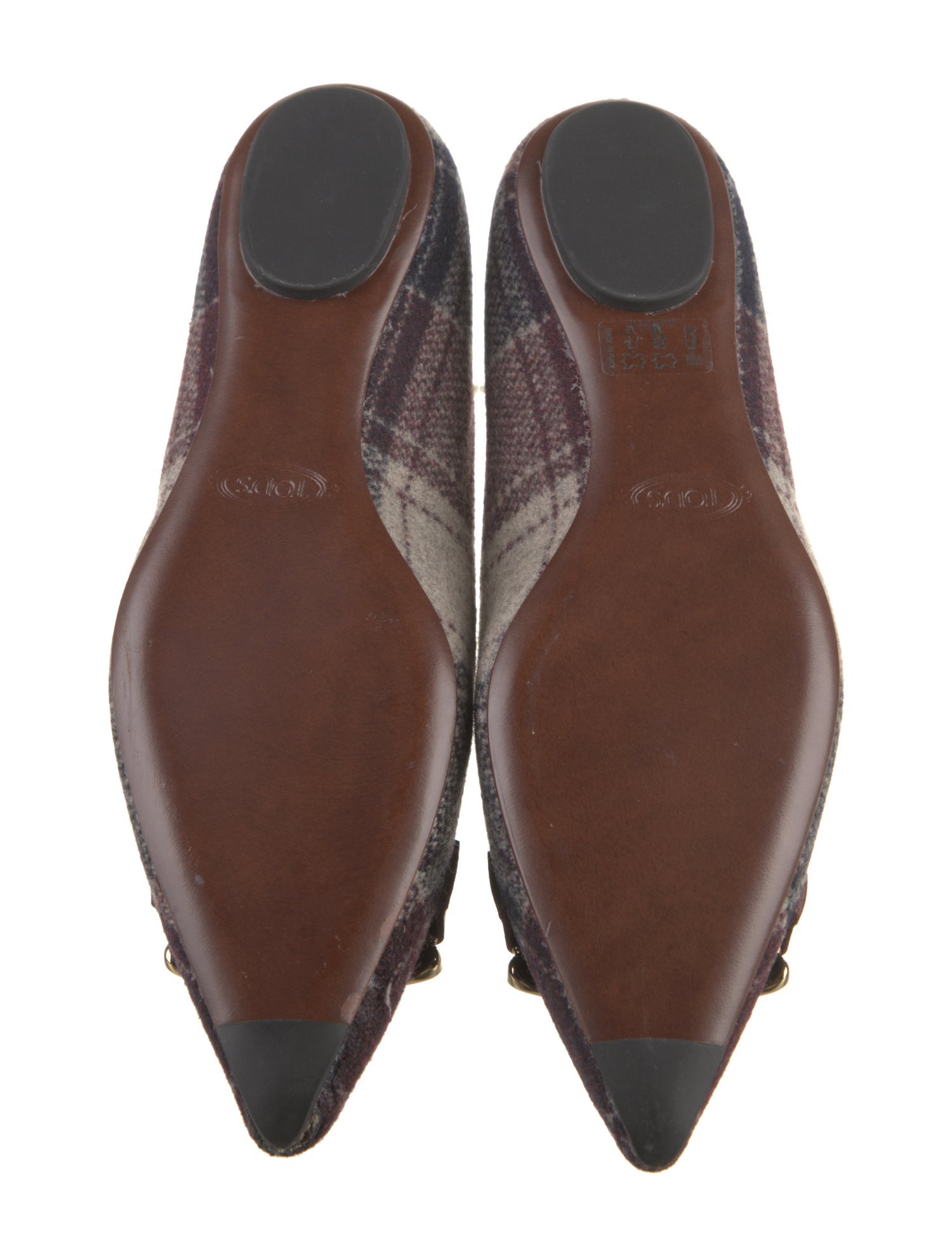 Tod's Wool Printed Ballet Flats